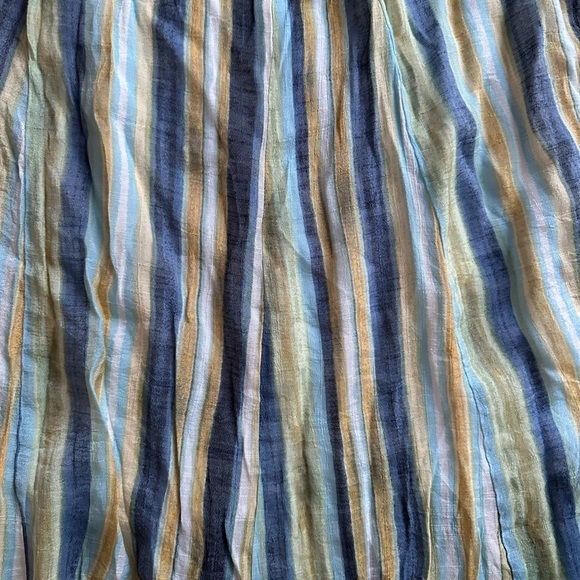 Striped flowy A line skirt - Picture 2 of 3